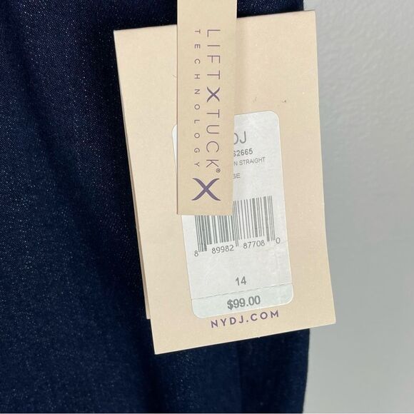 NYDJ Color Rinse Marilyn Pull-On Straight Leg Jeans 14 - Picture 7 of 7